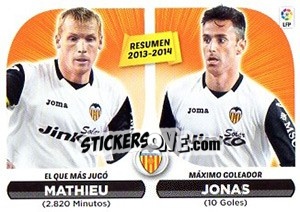 Sticker Resumen Valencia (24) - Liga Spagnola 2014-2015 n. 564 - Colecciones ESTE