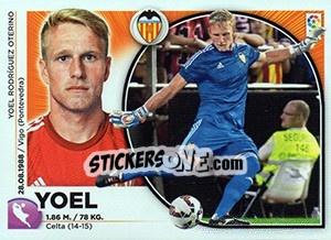 Cromo Yoel (2 BIS) - Liga Spagnola 2014-2015 n. 566 - Colecciones ESTE