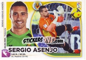 Sticker Sergio Asenjo (1) - Liga Spagnola 2014-2015 n. 571 - Colecciones ESTE