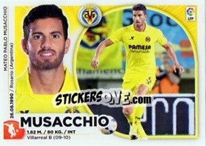 Cromo Musacchio (4) - Liga Spagnola 2014-2015 - Colecciones ESTE