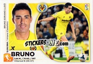 Sticker Bruno Soriano (9) - Liga Spagnola 2014-2015 n. 579 - Colecciones ESTE