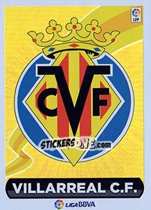 Sticker Escudo Villarreal (23) - Liga Spagnola 2014-2015 n. 593 - Colecciones ESTE