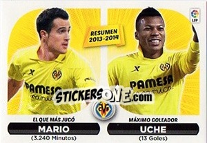 Sticker Resumen Villarreal (24) - Liga Spagnola 2014-2015 - Colecciones ESTE