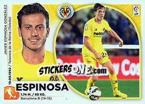 Figurina Espinosa (14 BIS) - Liga Spagnola 2014-2015 n. 596 - Colecciones ESTE
