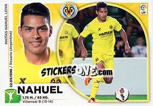 Sticker Nahuel (17 BIS) - Liga Spagnola 2014-2015 n. 597 - Colecciones ESTE