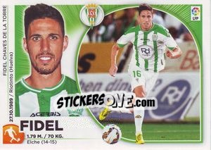 Cromo Fidel (15 BIS) - Liga Spagnola 2014-2015 - Colecciones ESTE