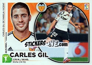 Sticker Carles Gil (16 BIS) - Liga Spagnola 2014-2015 n. 600 - Colecciones ESTE