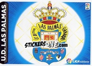 Cromo ESCUDO LIGA ADELANTE 7 - LAS PALMAS - Liga Spagnola 2014-2015 - Colecciones ESTE