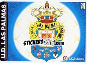 Sticker ESCUDO LIGA ADELANTE 7 - LAS PALMAS - Liga Spagnola 2014-2015 n. 607 - Colecciones ESTE