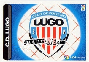 Figurina ESCUDO LIGA ADELANTE 10 - LUGO - Liga Spagnola 2014-2015 - Colecciones ESTE