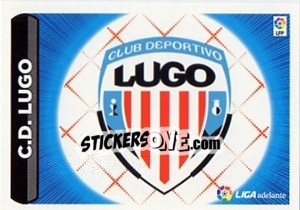 Sticker ESCUDO LIGA ADELANTE 10 - LUGO - Liga Spagnola 2014-2015 n. 610 - Colecciones ESTE