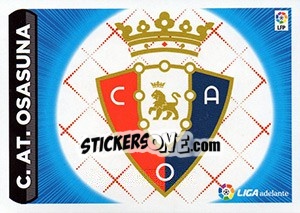 Sticker ESCUDO LIGA ADELANTE 14 - OSASUNA - Liga Spagnola 2014-2015 - Colecciones ESTE