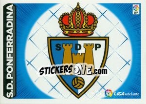 Sticker ESCUDO LIGA ADELANTE 15 - PONFERRADINA - Liga Spagnola 2014-2015 n. 615 - Colecciones ESTE