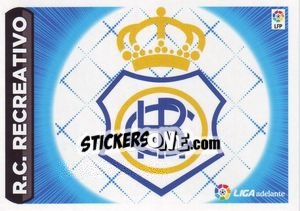 Cromo ESCUDO LIGA ADELANTE 17 - RECREATIVO - Liga Spagnola 2014-2015 - Colecciones ESTE