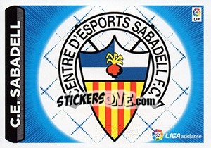 Figurina ESCUDO LIGA ADELANTE 18 - SABADELL - Liga Spagnola 2014-2015 - Colecciones ESTE