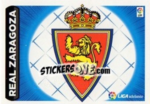 Figurina ESCUDO LIGA ADELANTE 22 - ZARAGOZA - Liga Spagnola 2014-2015 - Colecciones ESTE