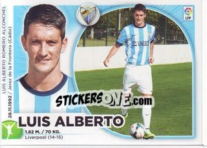 Sticker 1 Luis Alberto (Málaga CF) - Liga Spagnola 2014-2015 - Colecciones ESTE