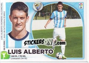 Cromo 1 Luis Alberto (Málaga CF) - Liga Spagnola 2014-2015 - Colecciones ESTE