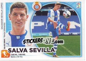 Cromo 3 Salva Sevilla (RCD Espanyol) - Liga Spagnola 2014-2015 n. 633 - Colecciones ESTE