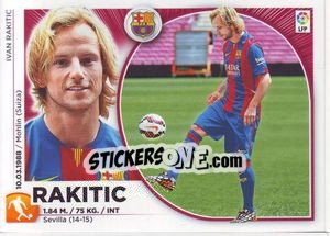 Sticker 5 Rakitic (FC Barcelona) - Liga Spagnola 2014-2015 - Colecciones ESTE
