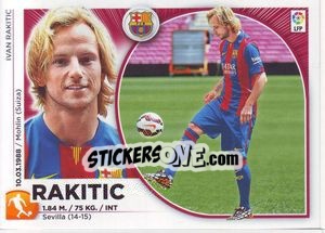 Sticker 5 Rakitic (FC Barcelona) - Liga Spagnola 2014-2015 n. 635 - Colecciones ESTE