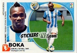 Figurina 10 Boka (Málaga CF) - Liga Spagnola 2014-2015 - Colecciones ESTE