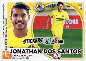 Cromo 11 Jonathan Dos Santos (Villarreal CF) - Liga Spagnola 2014-2015 - Colecciones ESTE