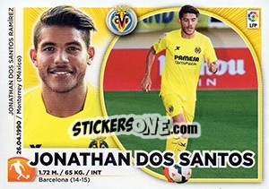 Sticker 11 Jonathan Dos Santos (Villarreal CF) - Liga Spagnola 2014-2015 n. 641 - Colecciones ESTE