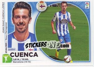 Sticker 15 Cuenca (Deportivo La Coruña) - Liga Spagnola 2014-2015 n. 645 - Colecciones ESTE
