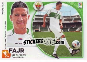 Sticker 16 Fajr (Elche CF) - Liga Spagnola 2014-2015 n. 646 - Colecciones ESTE