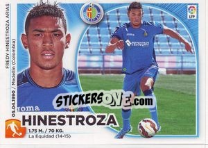 Sticker 18 Hinestroza (Getafe CF) - Liga Spagnola 2014-2015 - Colecciones ESTE