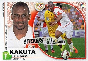 Sticker 32 Kakuta (Rayo Vallecano) - Liga Spagnola 2014-2015 n. 662 - Colecciones ESTE