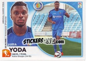 Sticker 34 Yoda (Getafe CF) - Liga Spagnola 2014-2015 n. 664 - Colecciones ESTE