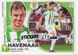 Sticker 37 Havenaar (Córdoba CF) - Liga Spagnola 2014-2015 n. 667 - Colecciones ESTE