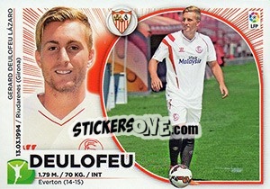 Figurina 42 Deulofeu (Sevilla FC) - Liga Spagnola 2014-2015 - Colecciones ESTE