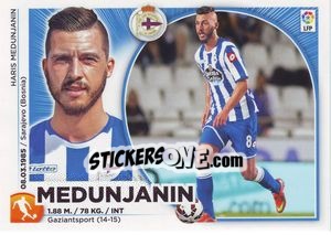 Cromo 44 Medunjanin (Deportivo La Coruña) - Liga Spagnola 2014-2015 - Colecciones ESTE