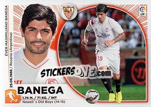 Cromo 50 Banega (Sevilla FC) - Liga Spagnola 2014-2015 - Colecciones ESTE