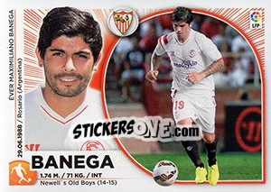 Sticker 50 Banega (Sevilla FC) - Liga Spagnola 2014-2015 n. 680 - Colecciones ESTE