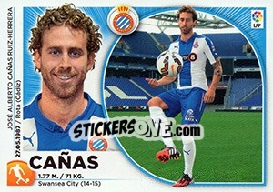 Sticker 55 Cañas (RCD Espanyol) - Liga Spagnola 2014-2015 n. 685 - Colecciones ESTE