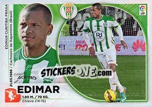 Sticker Edimar - Liga Spagnola 2014-2015 n. TR8 - Colecciones ESTE