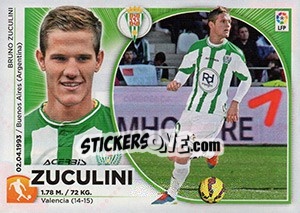 Sticker Zuculini - Liga Spagnola 2014-2015 - Colecciones ESTE
