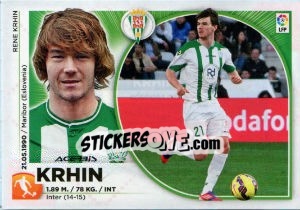 Sticker Krhin - Liga Spagnola 2014-2015 - Colecciones ESTE