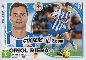 Sticker Oriol Riera - Liga Spagnola 2014-2015 - Colecciones ESTE