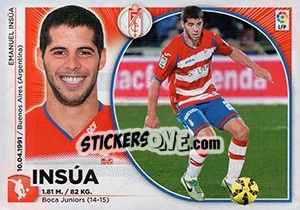 Sticker Insúa - Liga Spagnola 2014-2015 n. TR19 - Colecciones ESTE