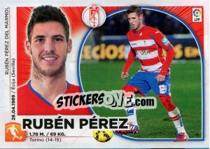 Sticker Ruben Perez - Liga Spagnola 2014-2015 n. TR20 - Colecciones ESTE