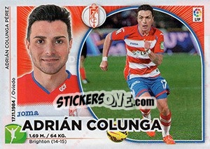 Figurina Adrián Colunga - Liga Spagnola 2014-2015 - Colecciones ESTE