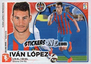 Sticker Ivan Lopez - Liga Spagnola 2014-2015 n. TR25 - Colecciones ESTE