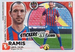 Sticker Ramis - Liga Spagnola 2014-2015 n. TR26 - Colecciones ESTE