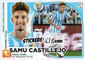 Cromo Samu Castillejo - Liga Spagnola 2014-2015 - Colecciones ESTE