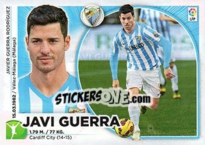 Sticker Javi Guerra - Liga Spagnola 2014-2015 n. TR33 - Colecciones ESTE